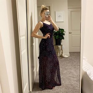Purple maxi dress